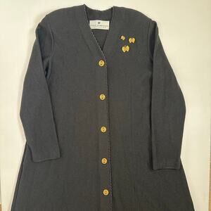 Vintage 1990’s Steve Fabrikant Collection Swing Sweater with Brass Buttons.